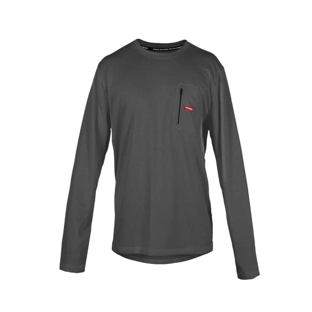 Wrangler Men's Size M (38-40) Heavy Weight, Moisture Wicking Waffle Thermal Top